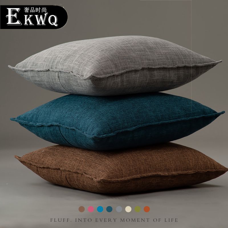 EKWQ北欧风乳胶抱枕椅子床头沙发垫汽车座办公室榻榻米靠垫抱枕芯