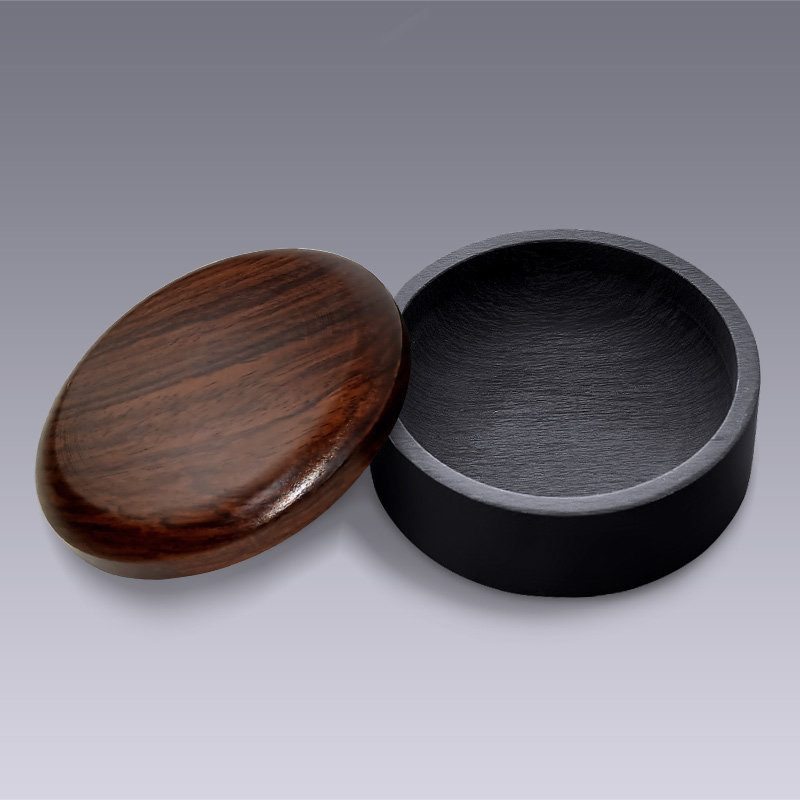 天一堂原石带盖檀木盖墨海墨池墨盘墨盒墨碟文房四