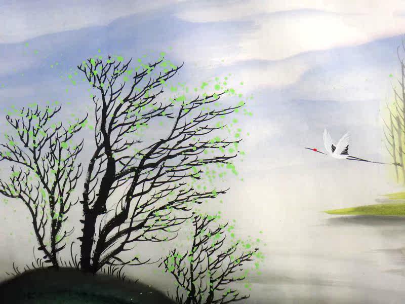 国家一级美术师 王龙《海阔天空》国画