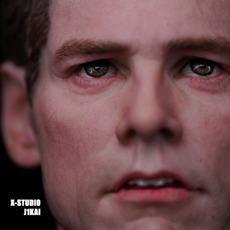 现货 艾克斯涂装室精涂版1/6 楚门的世界金凯瑞头雕男兵人头雕