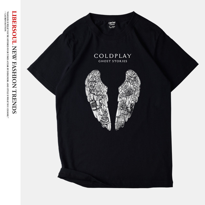 libersoul coldplay酷玩乐队t恤短袖ghost stories鬼故事多色sp