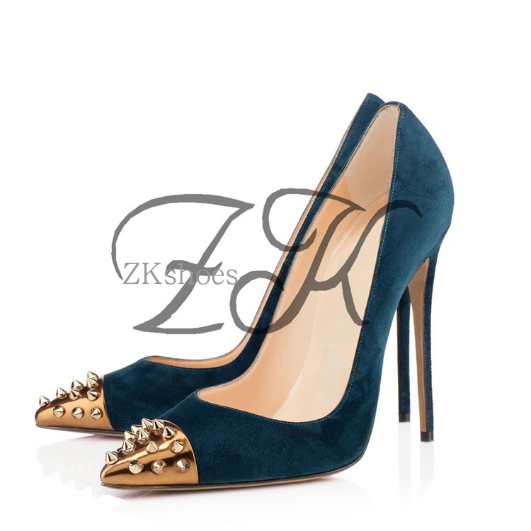 ZK high heels with rivers shoes 12cm高跟时装女鞋定制女鞋在类目 女鞋, 低帮鞋中 - 来自Buy2taobao.com提供专业的淘宝代购服务