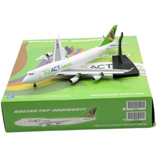 1:400 JC Wing 合金客机模型 土耳其ACT货运B747-400 TC-ACG 襟翼