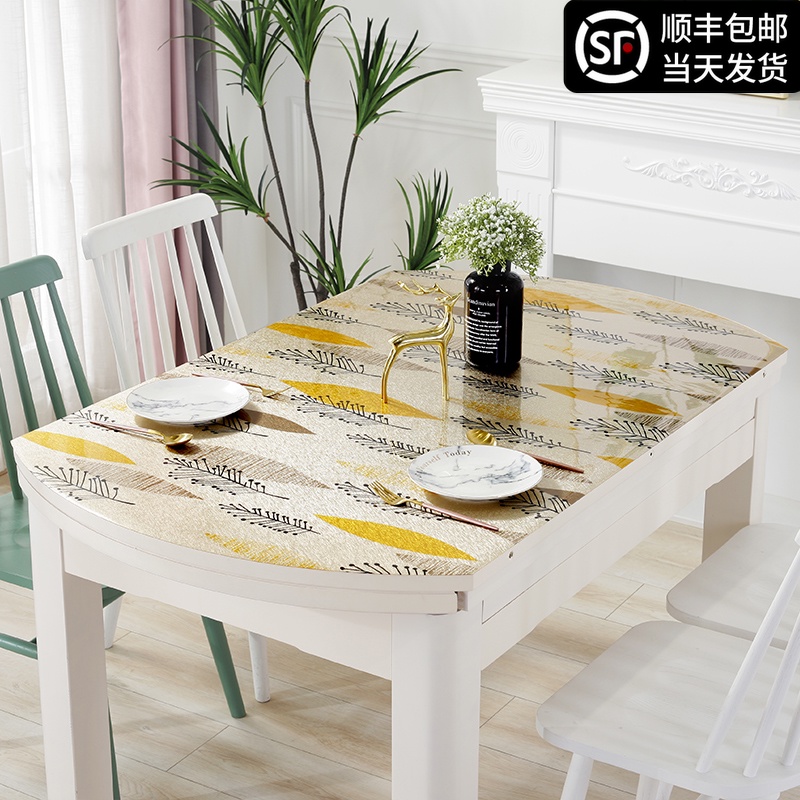 椭圆形餐桌布可折叠伸缩桌垫透明软塑料玻璃防水防烫防油免洗桌布在类目 居家布艺, 餐桌布艺, 桌布中 - 来自Buy2taobao.com提供专业的淘宝代购服务