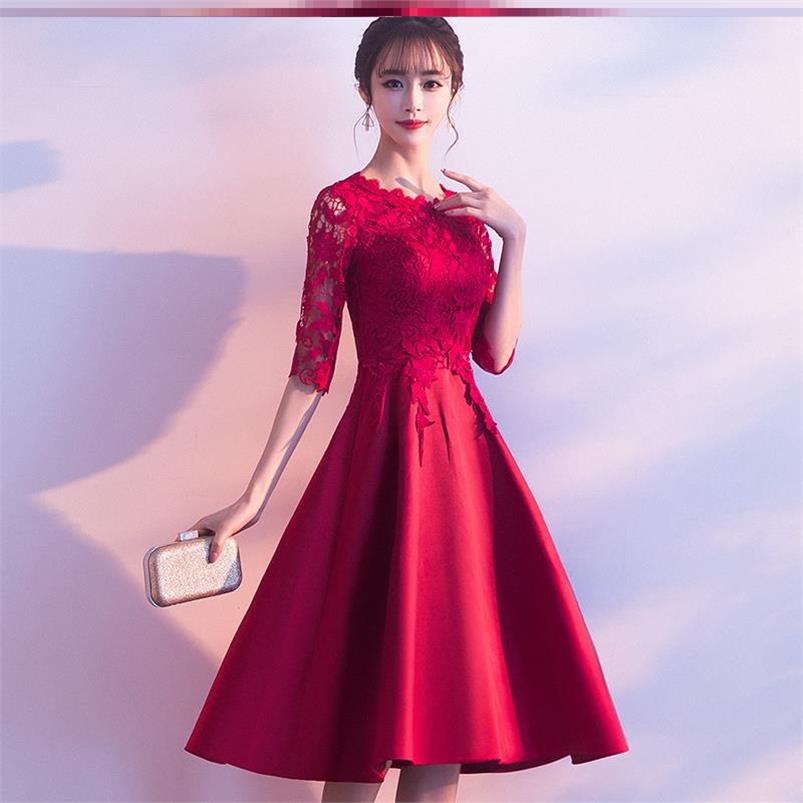 甜美超仙秋冬季小个子敬酒红裙时尚结婚韩版便装长袖新娘服裙子在类目 女装/女士精品, 婚纱/旗袍/礼服, 礼服/晚装中 - 来自Buy2taobao.com提供专业的淘宝代购服务
