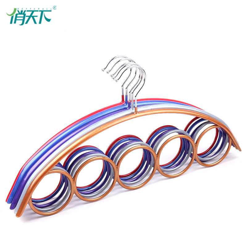 俏天下多功能防滑丝巾架围巾架 浸塑领带晾挂架 圈圈多用收纳衣架在类目 收纳整理, 衣物洗/晒/护理用具, 衣架中 - 来自Buy2taobao.com提供专业的淘宝代购服务