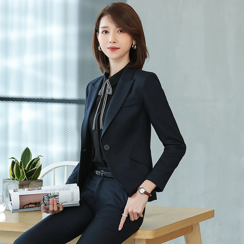 高端总裁西装套装女职业装气质女神范韩版时尚西服春秋正装工作服