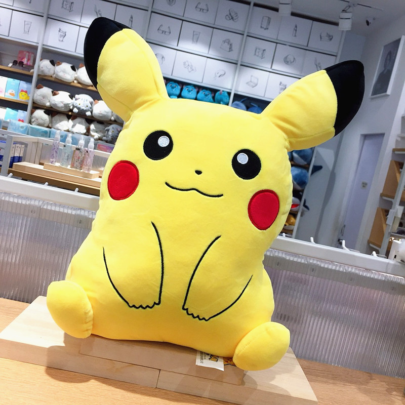 特价名创优品公仔_miniso名创优品皮卡丘趣味公仔可爱抱枕床上沙发