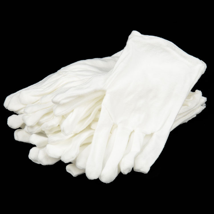作业手套纯棉白品质管理用作业工作劳保护手男无尘手套
