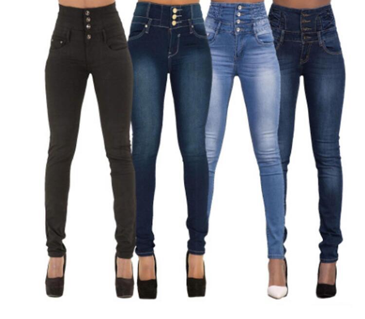 Jeans Women High Waist plus size pencil Pants 欧美高腰牛仔裤|ruв категории Женская одежда, брюки, брюки - от Buy2taobao.com для оказания профессиональной услуги покупки агента Taobao