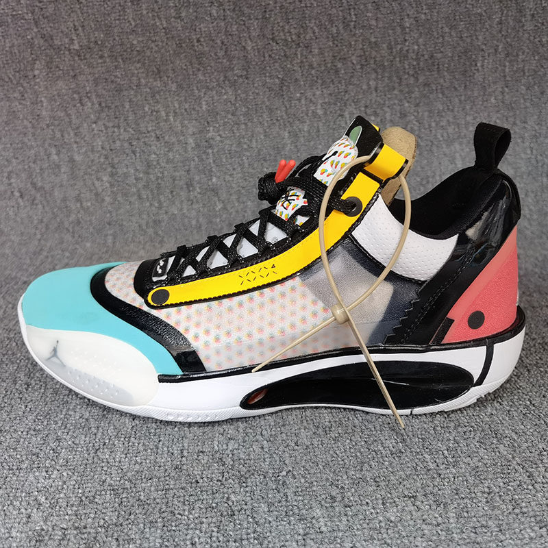 瑕疵商品 耐克aj34实战气垫运动减震篮球鞋cz7748-100