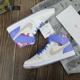 AIR JORDAN 1 MID AJ1女子情人节限定中帮复古篮球鞋 FD4331-121