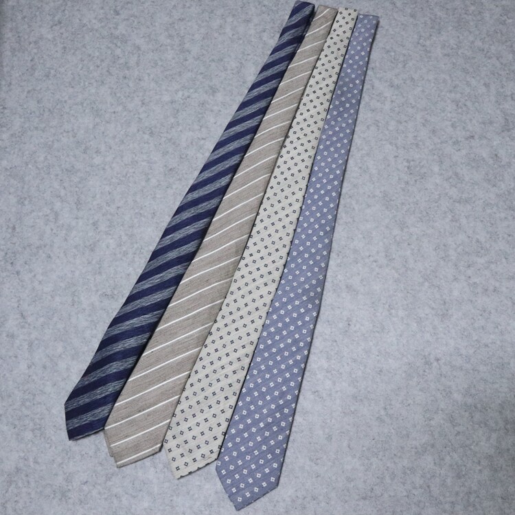 蓝豹/lampo男士商务款领带 桑蚕丝 亚麻面料145*7.5*4.5cm