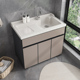阳台洗衣柜简约现代浴室柜洗衣池石英石一体带搓板盆柜组合可定制