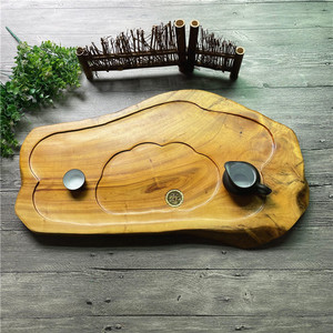 香樟木小茶盘实木排水家用木质天然树根小型茶托盘茶台茶海迷你