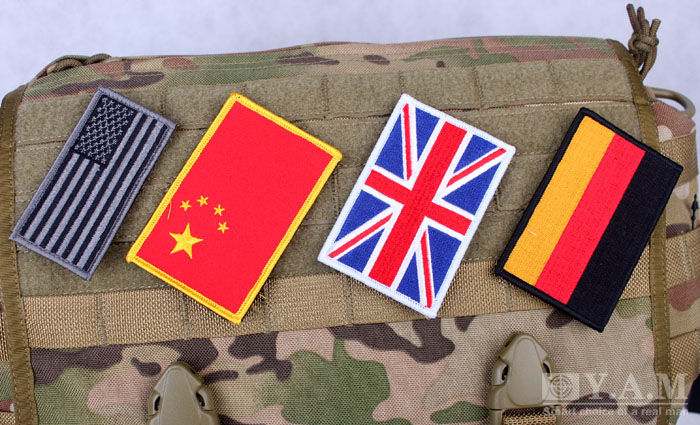 无贼WZJP大尺寸士气臂章中英德国国旗魔术贴爱国臂章刺绣军迷配饰在类目 运动包/户外包/配件, 贴章/魔术贴章中 - 来自Buy2taobao.com提供专业的淘宝代购服务