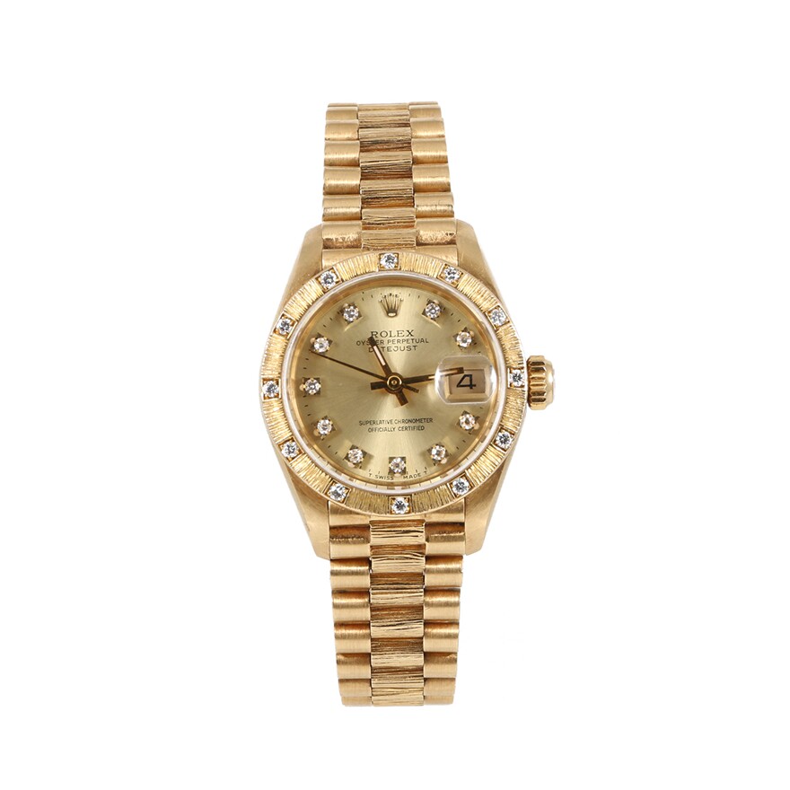 20【9.0新】劳力士女装日志型自动机械女表 宝瑞通典当行