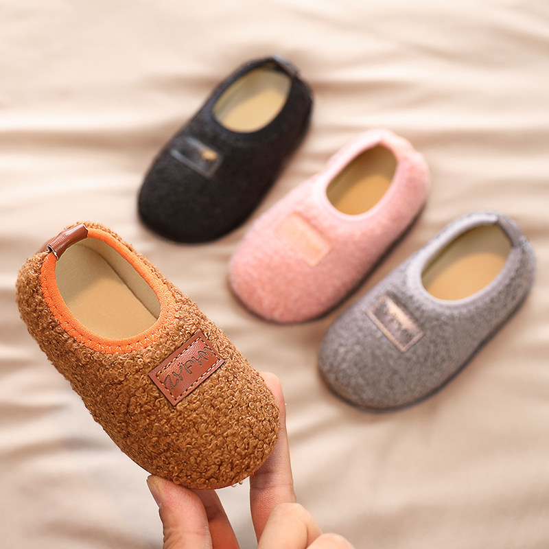 宝宝学步鞋秋冬软底1一2岁婴儿室内地板鞋家居冬季冬天防滑女男冬