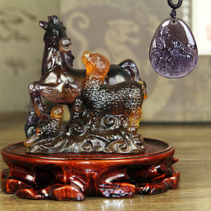 2020年宋绍光生肖属羊吉祥物 马羊报喜吊坠摆件鼠年吉祥物