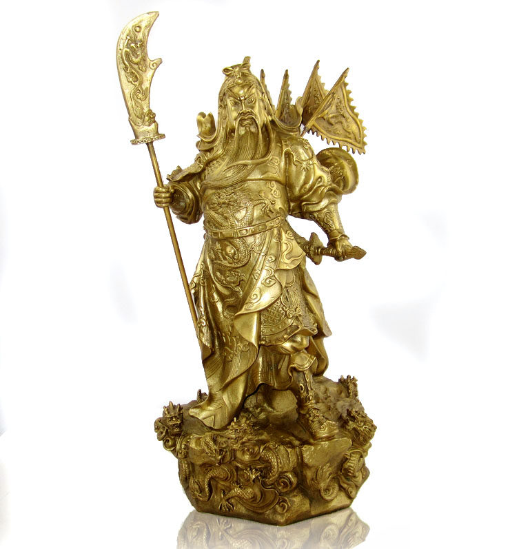 益鼎贵铜武财神九龙关公摆件五行旗关羽家居工已售   ￥388 ￥388天猫