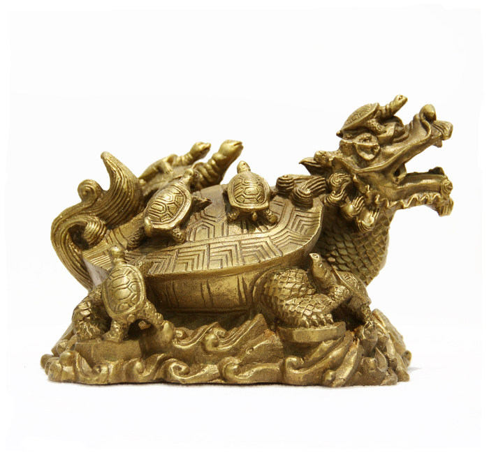 (今日10折)益鼎贵铜龙龟 九子龙龟 九代龟 家居装饰品工艺礼品—摆件