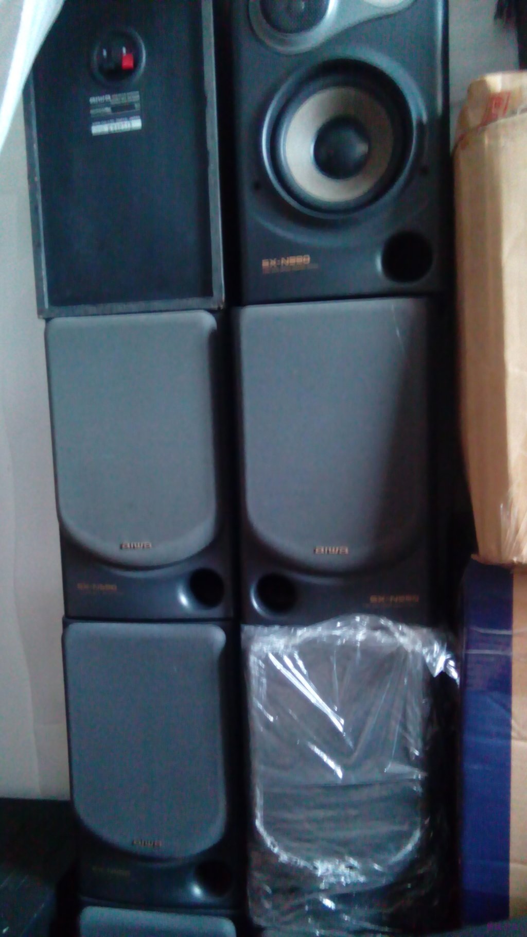 原装进口二手爱华nsx-990桌面组合音响音箱,成色新,无拆无修
