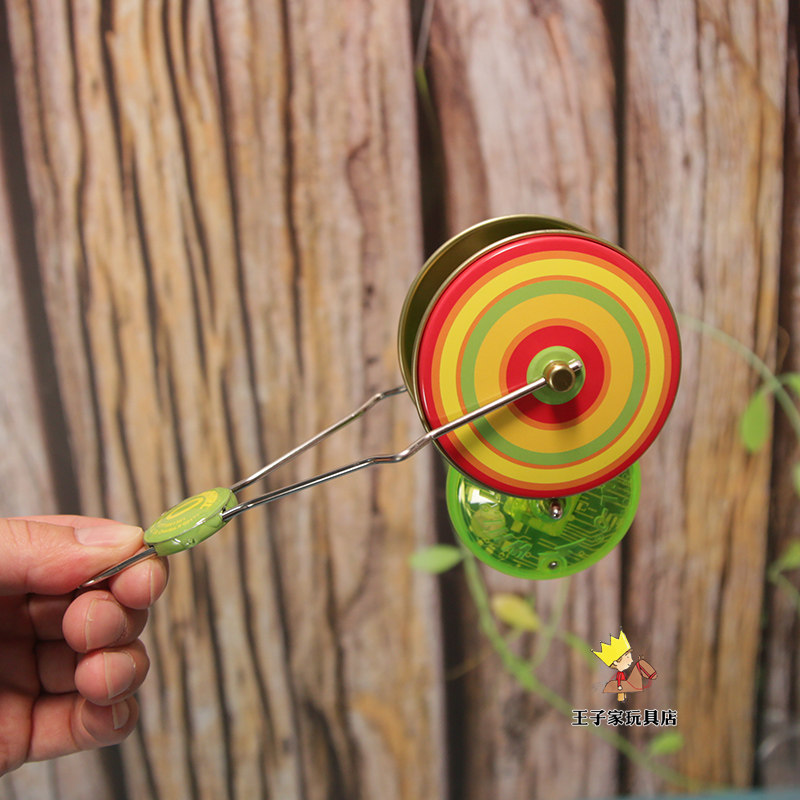 一折陀螺玩具 儿童 手摇