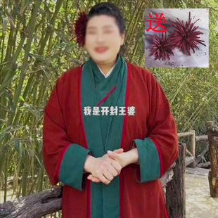 开封王婆同款衣服说媒古装汉服水浒传平民百姓王干娘演出服装戏服