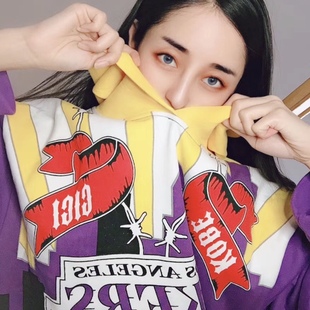 nba全明星布克同款科比gigi曼巴mamba forever纪念卫衣 春秋 情侣