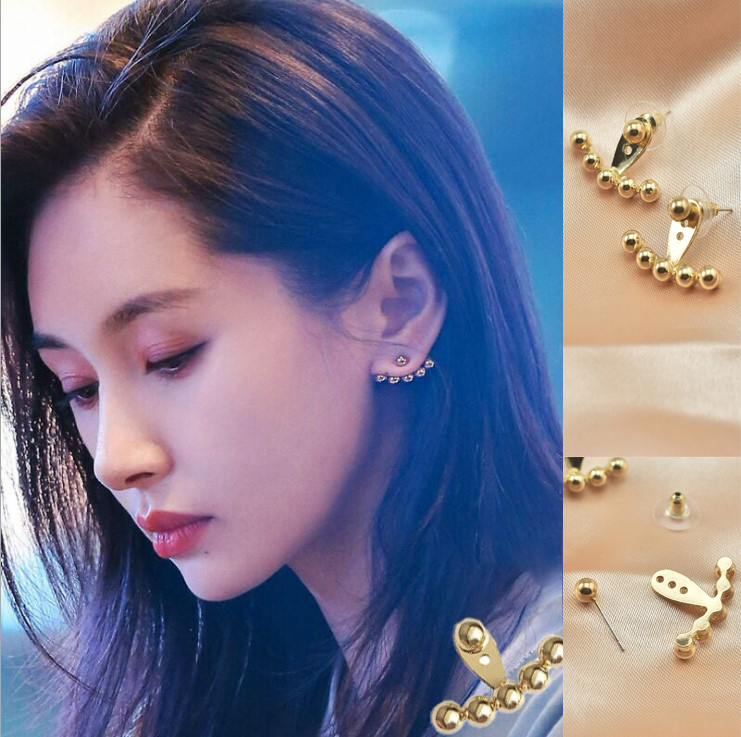 王子文同款s925银针耳钉女日韩潮款简约两戴个性耳环耳饰女配饰