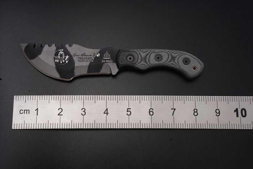 美国tops 小号迷彩追踪者 户外直刀 求生刀具 托普斯 野营露营