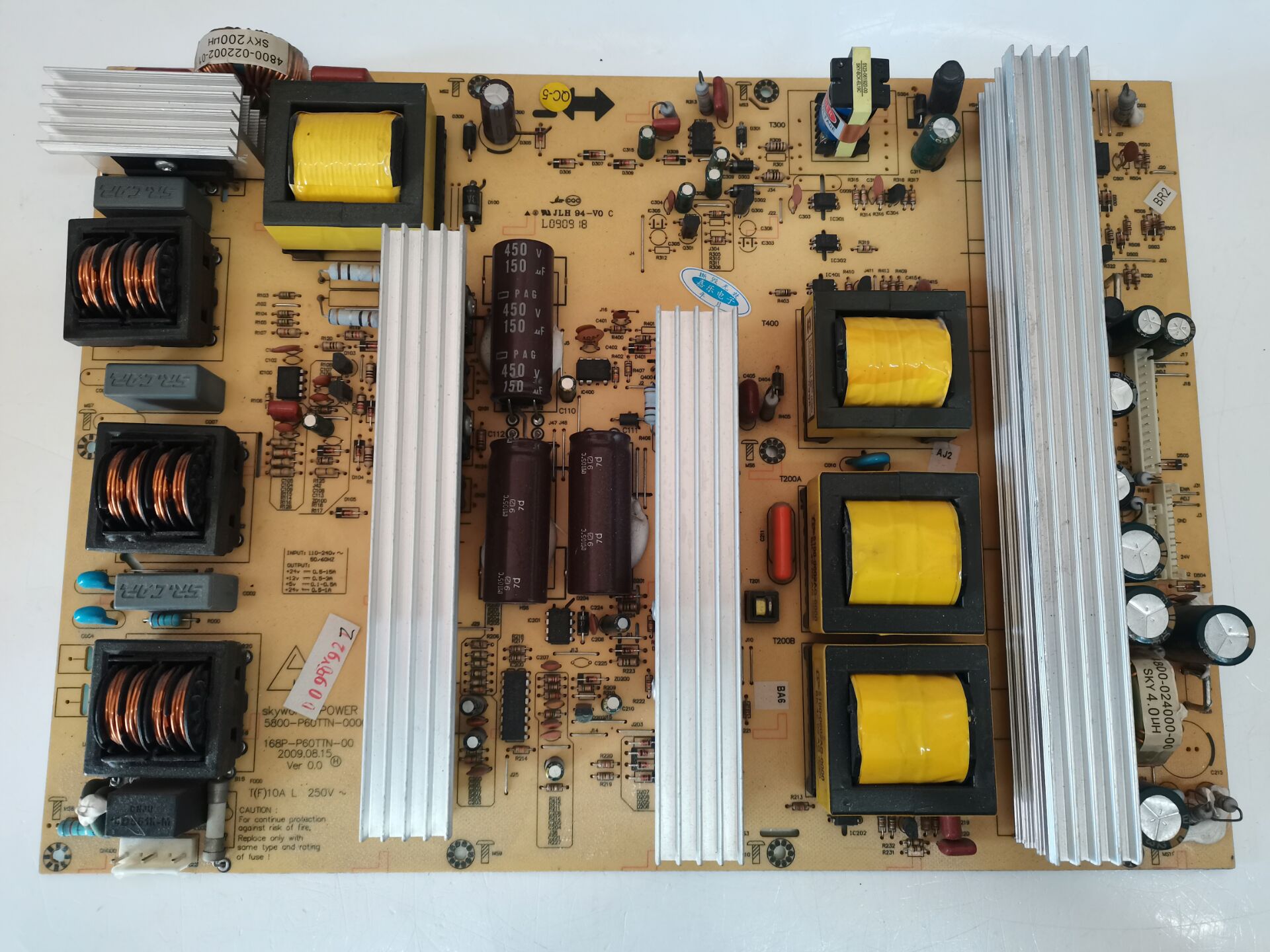 创维60l05fr/60l09rf电源板5800-p60ttn-0000 168p-p60ttn-00