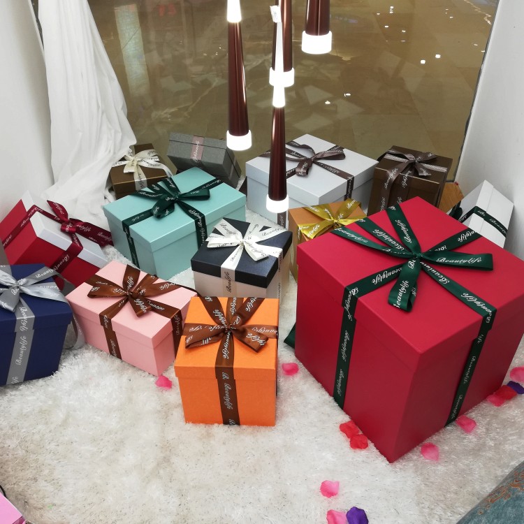 超大号圣诞道具装饰礼物盒子新年公司商场开业布置堆头礼品盒定制