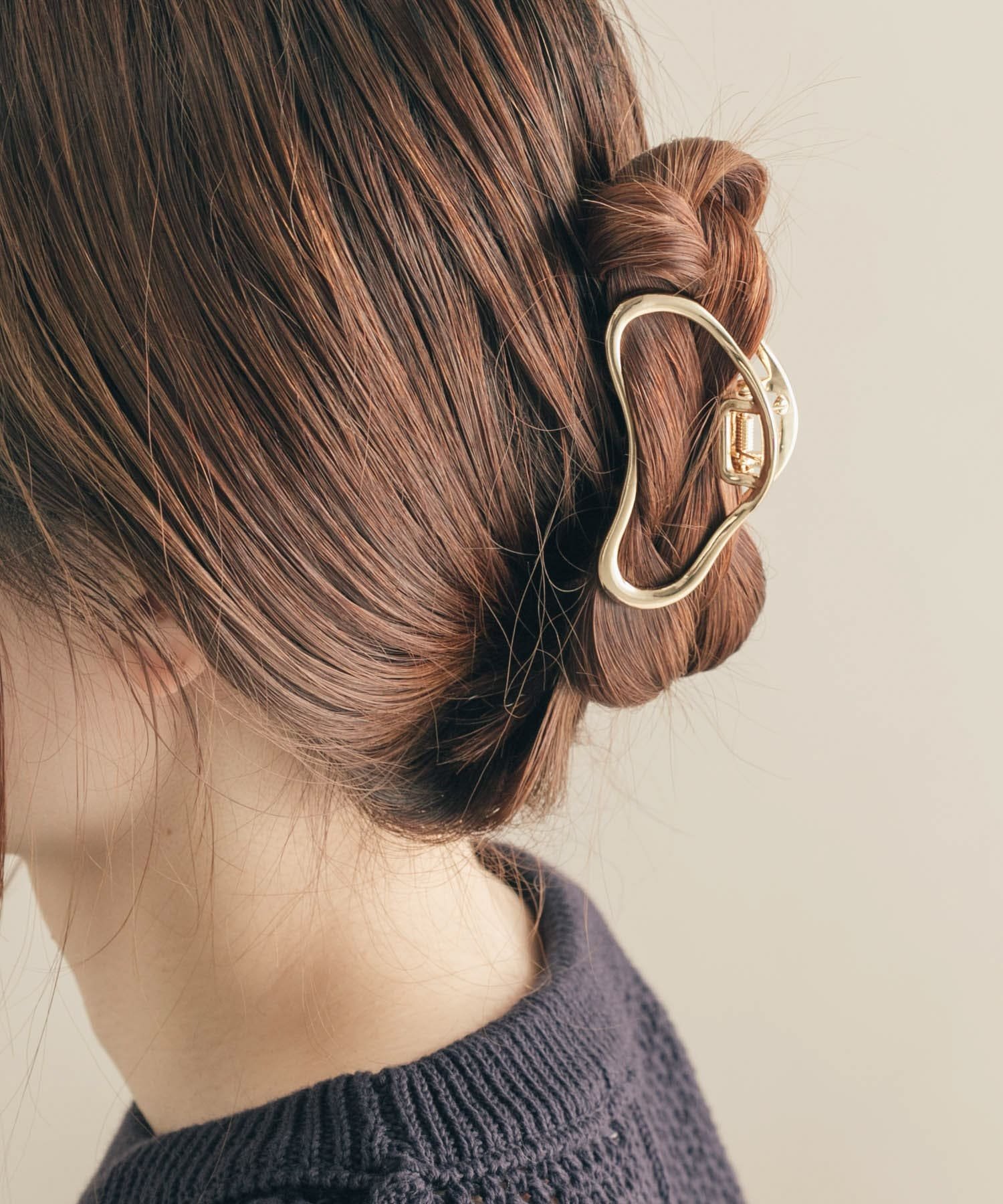 包拼邮 日本代购 ur smelly 日韩系金属不规则后脑勺抓夹鲨鱼发夹