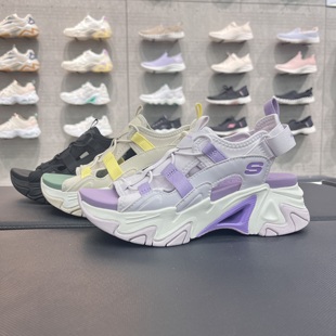 Skechers斯凯奇女子夏季新款百搭耐磨舒适机甲鞋凉鞋119874