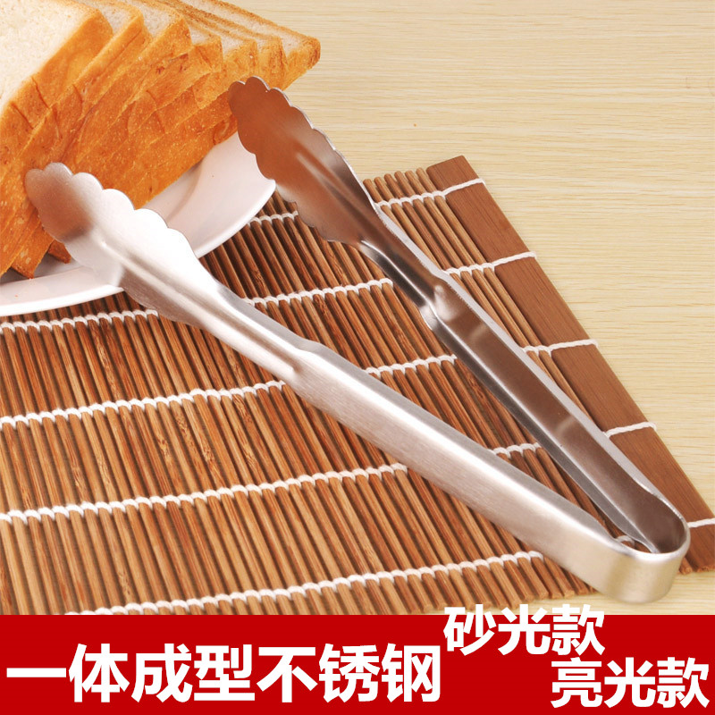加厚不锈钢砂光食品夹蛋糕面包夹烧烤夹食物油炸夹牛排夹烘焙厨房|ruв категории кухня/посуда, барбекю/выпечка утварь, барбекю печь/барбекю diy приборов, барбекю зажим/вилка/лопата/игла - от Buy2taobao.com для оказания профессиональной услуги покупки агента Taobao