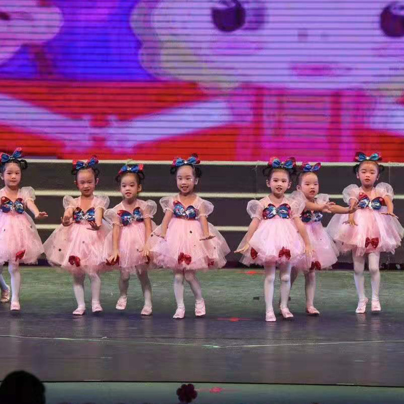 儿童舞蹈服装女长袖秋冬练功服幼儿跳舞服少儿芭蕾舞裙拉丁已售8003元