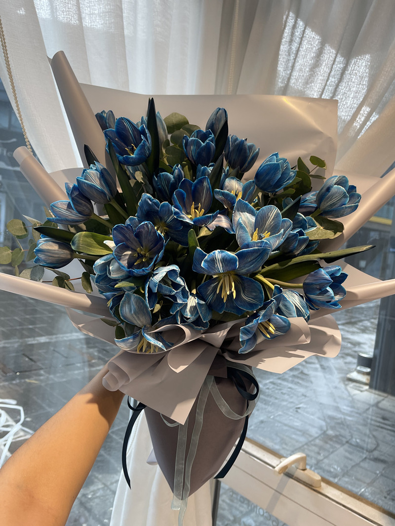 情人节进口新款郁金香玫瑰花束生日礼女朋友鲜花速递同城北京花店