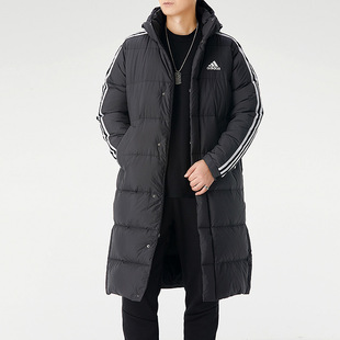 运动连帽保暖羽绒外套hn2099 新款 羽绒服男冬季 adidas阿迪达斯长款