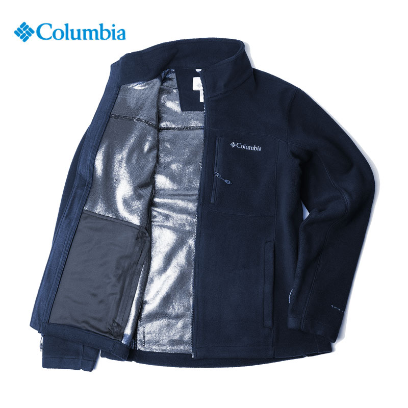 哥伦比亚抓绒衣男Columbia官方旗舰店官网冲锋衣内胆男外套PM4518