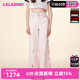 LALABOBO24春季新款宽松甜美休闲重工洗水牛仔裤子女|LBDA-WXZC12