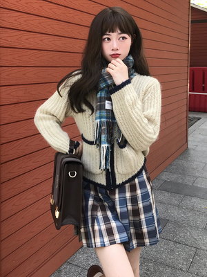 贩卖元气 JK制服 桜庭川 校供风百褶裙 128元包邮