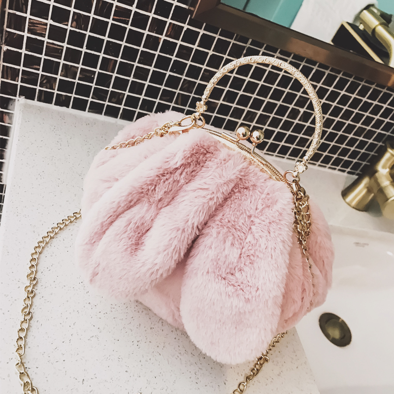 Bag 2017 Autumn and winter new pattern Fur Bag lovely Maomao Rabbit Ears Plush package chain Messenger Handbagin the Leather/Lady bags/Men's bag, Ms. bags category - from Buy2taobao.com to provide professional Taobao agent buy service