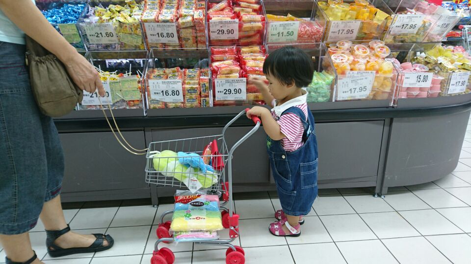 儿童仿真超市购物车手推车宝宝过家家玩具合金属出口超市推车玩具