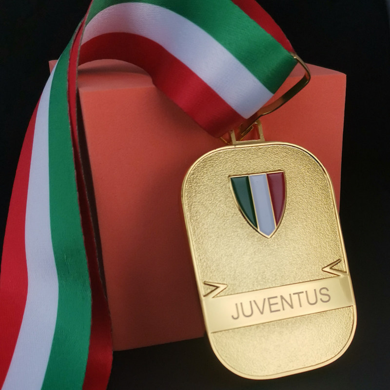现货201920意甲联赛夺冠奖牌挂牌c罗尤文图斯足球球迷纪念品收藏