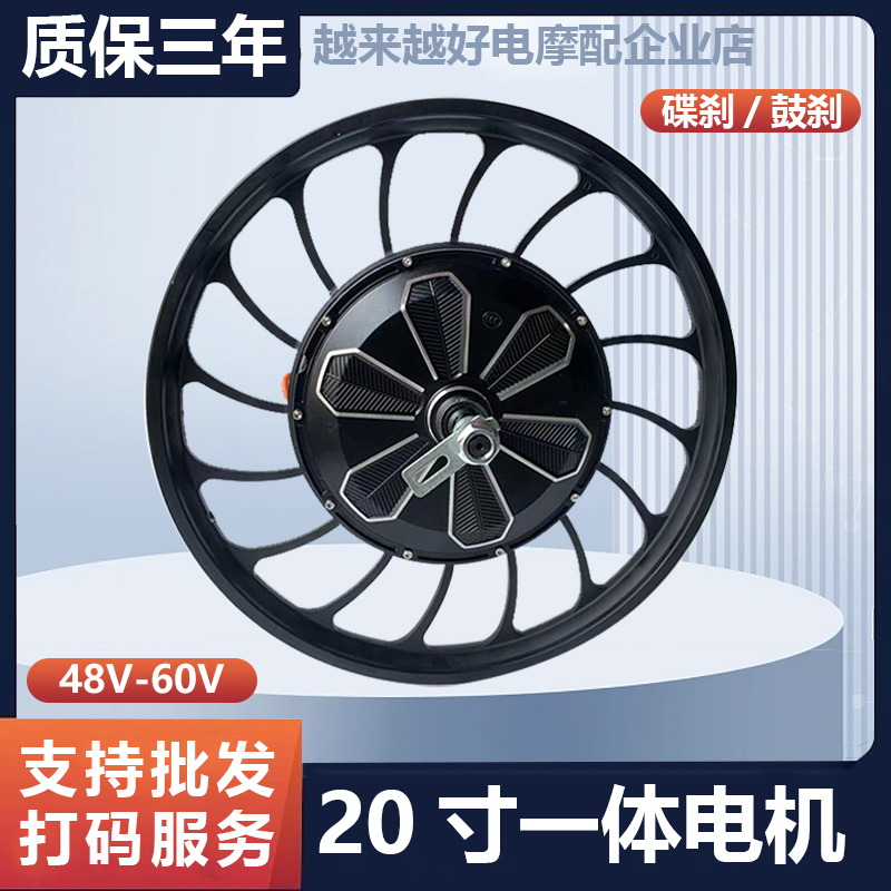 20寸电动车电机48V60V电动四