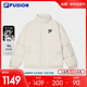 FILA FUSION斐乐潮牌情侣款羽绒服2024春季新款时尚立领保暖外套