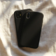 XR适用iphoneX苹果11/12pro手机壳14max液态硅胶7plus黑色8半包13全包mini防摔男士女14promax冷淡风高级炭黑