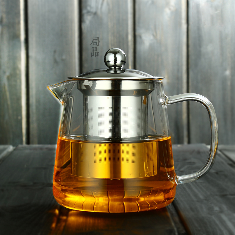 玻璃茶壶耐高温加厚泡茶壶过滤耐热家用玻璃水壶花茶壶茶具套装