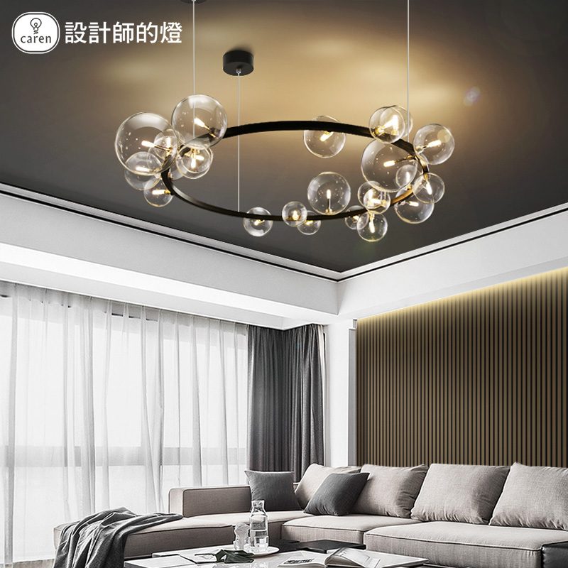 设计师的灯 北欧ins网红吊灯客厅灯简约现代大气轻奢泡泡餐厅灯具